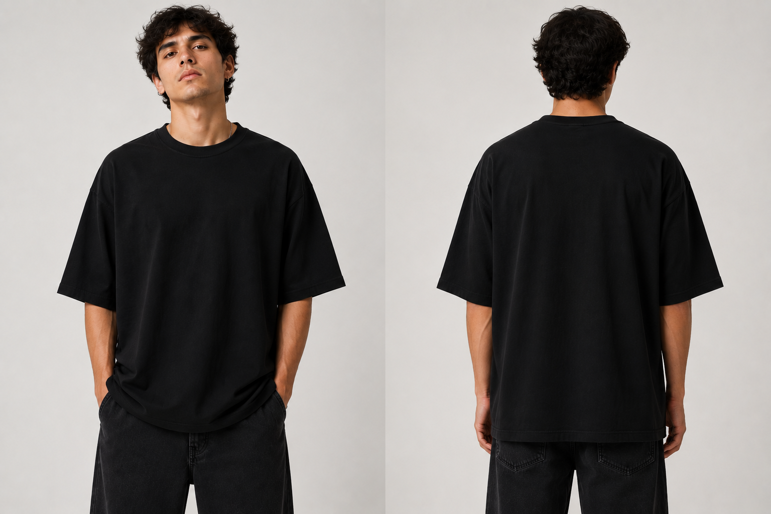 Camiseta Oversized Algodón Impresión Personalizada